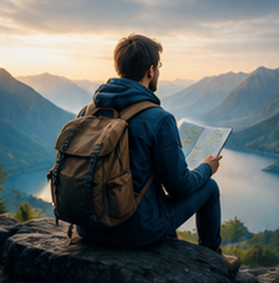 Student learning a foreign language naturally through meaningful practice