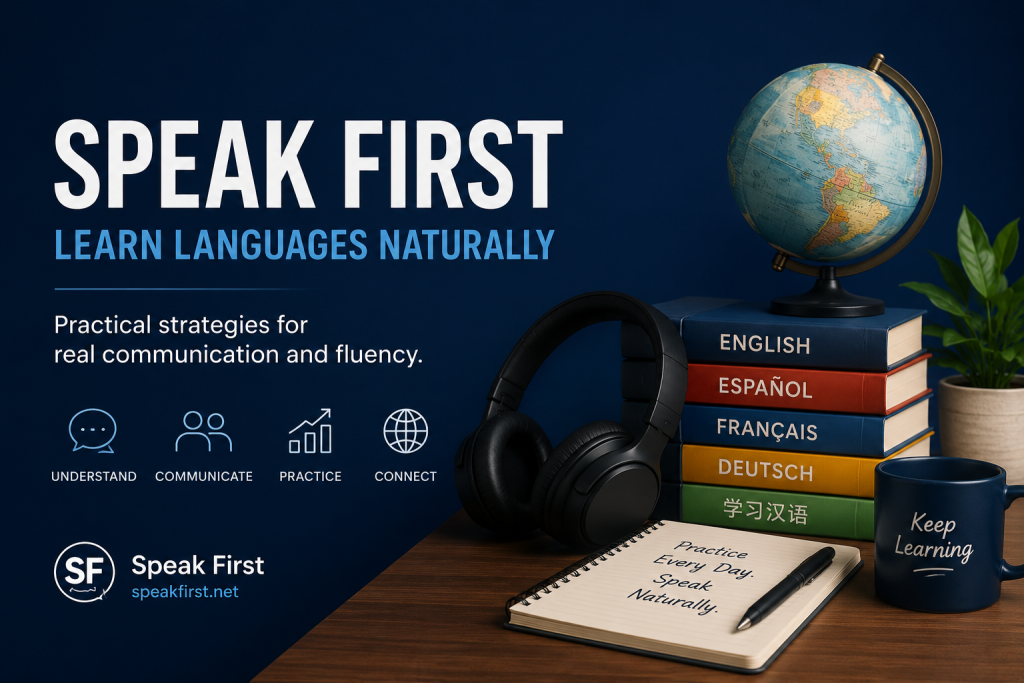 Speak First Learn Languages Naturally book coming soon